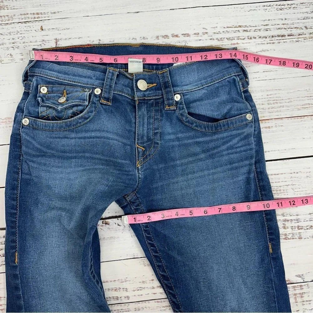 True Religion Men’s size 28 x 33 Skinny Flap Stretch Jeans